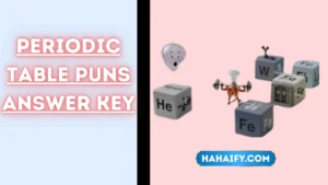Periodic Table Puns Answer Key