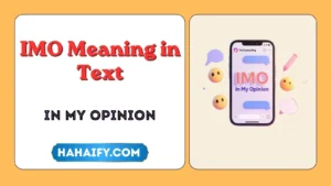 IMO Meaning in Text